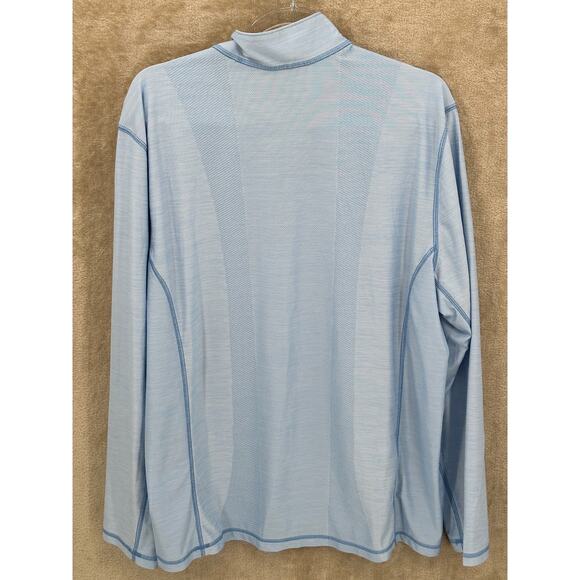 Tommy Bahama Pullover Shirt Men Large IslandZone 1/4 Zip Lightweight Performance - Picture 4 of 10